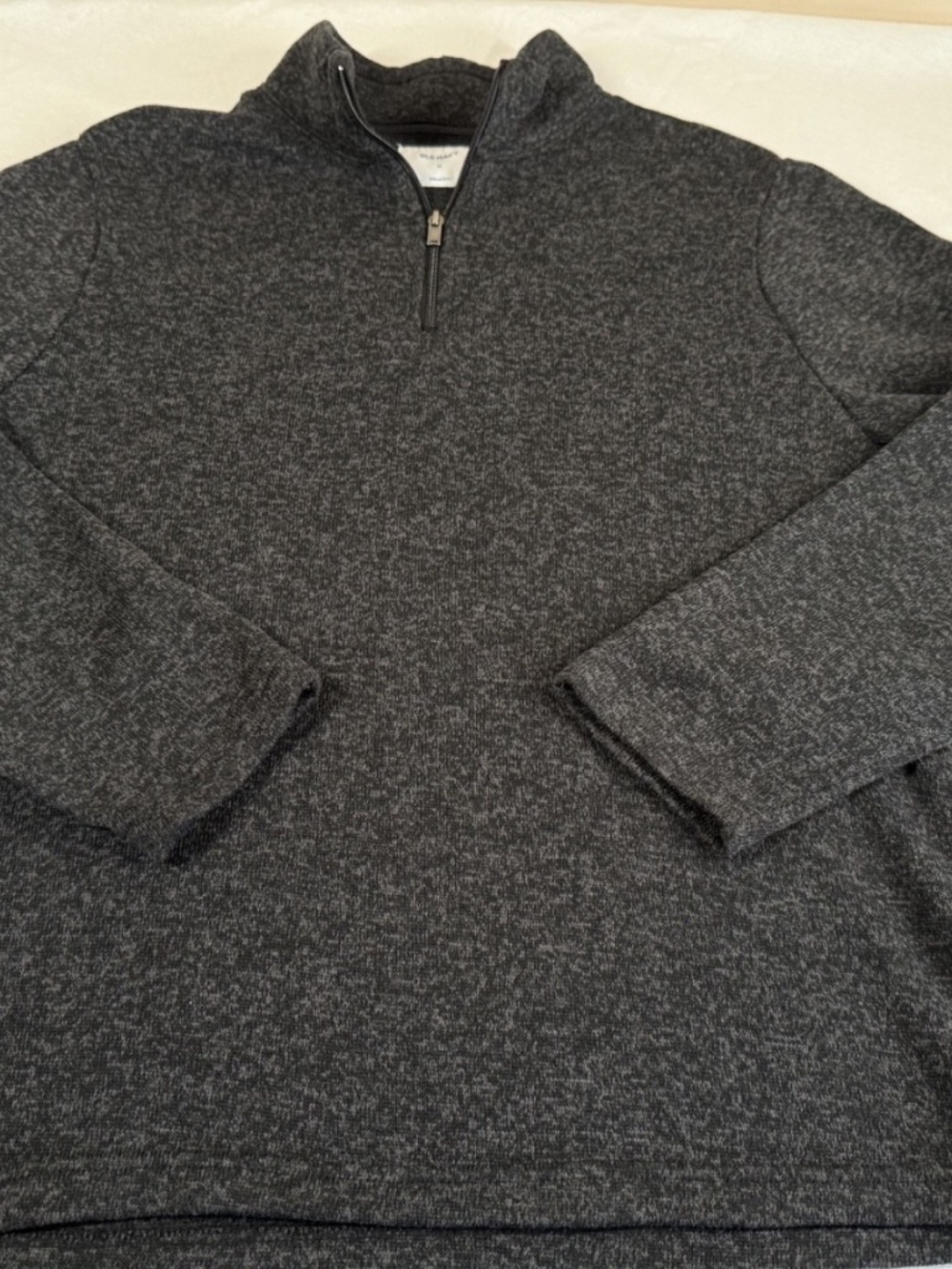 Old Navy Men's Quarter Zip Pullover Jacket Size XL - Textured Gray